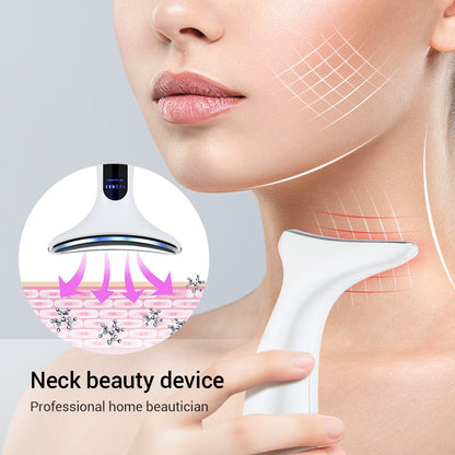 Color light microcurrent constant temperature neck beauty instrument neck and facial beauty instrument