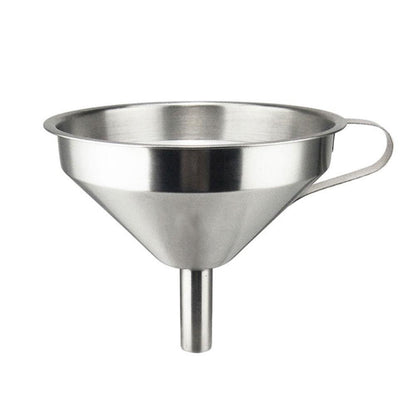 Stainless Steel Kitchen Funnel With Removable Strainer Filter Food Cooking Oil