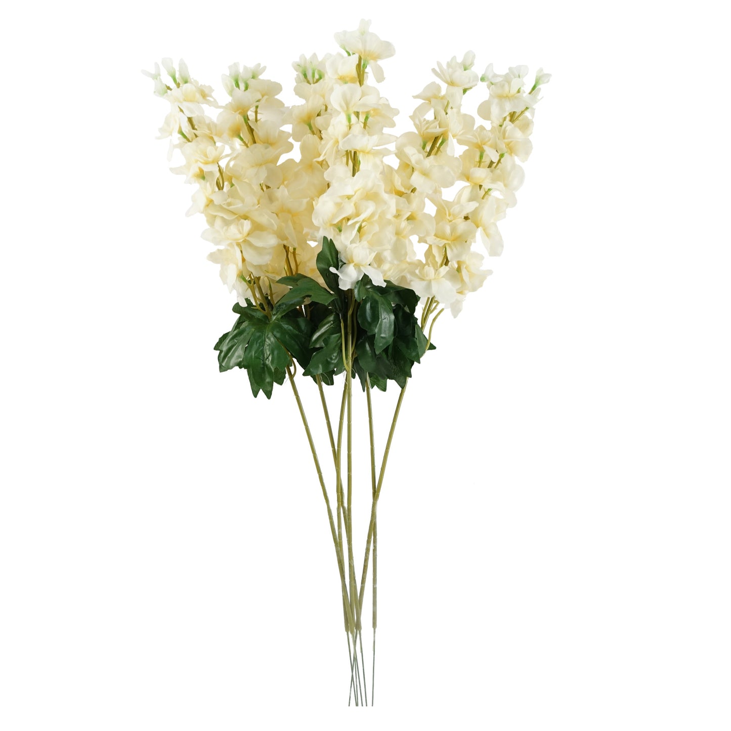 Pack of 6 x 75cm Delphinium Cream Artificial Stem-1