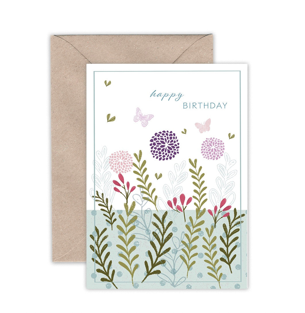 Garden Happy Birthday Card-0